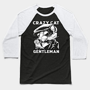 crazy cat Baseball T-Shirt